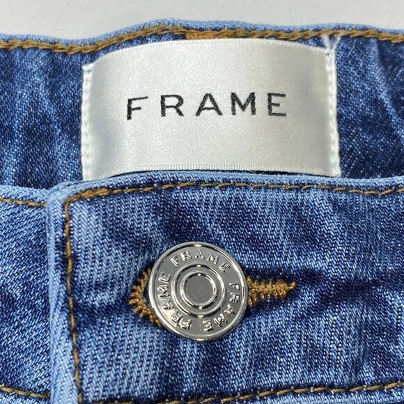 NEW FRAME Women’s The Wide Leg High Rise Stretch Jeans Rival Blue Size 30 - Picture 8 of 10